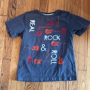 Old Navy “Real Rock & Roll” Gray T-Shirt, Size Youth Medium